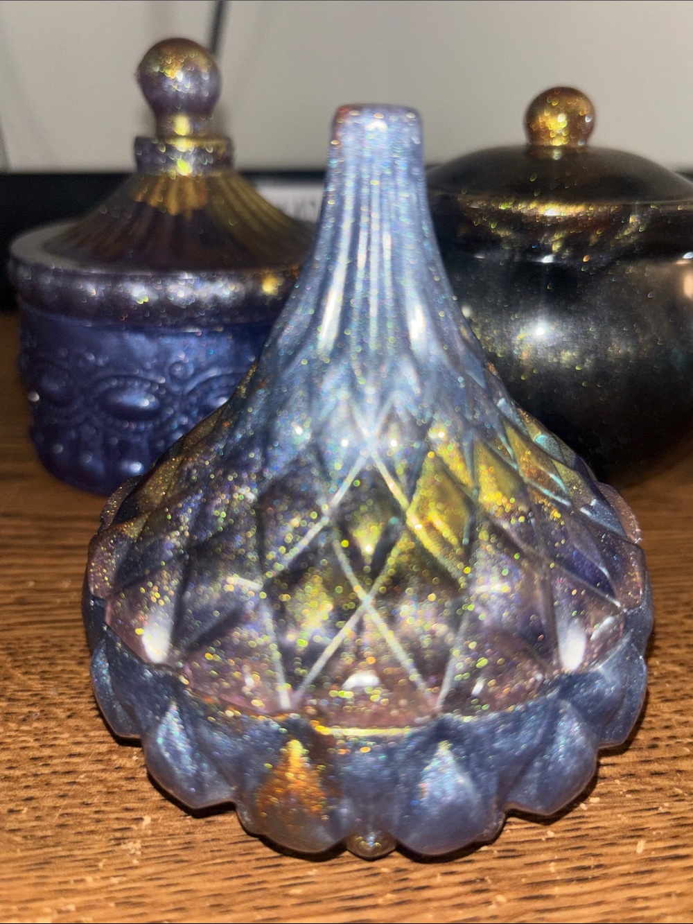 JAI’S DESIGNS Handcrafted Doodad Pots with lid- Set of 3 - Picture 5 of 14